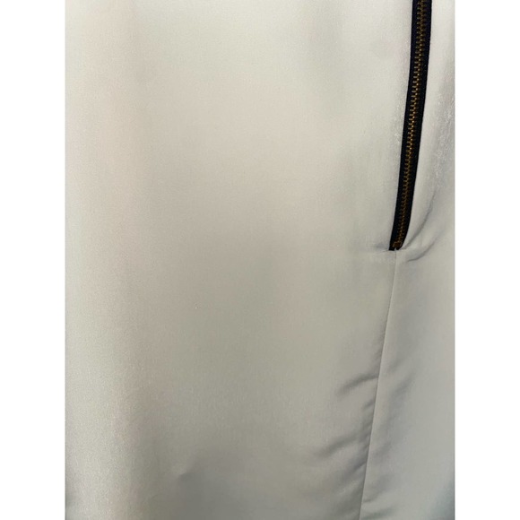 ZARA womens medium ivory fringe front tunic mini dress crew neck sleeveless 0064 - Picture 9 of 11